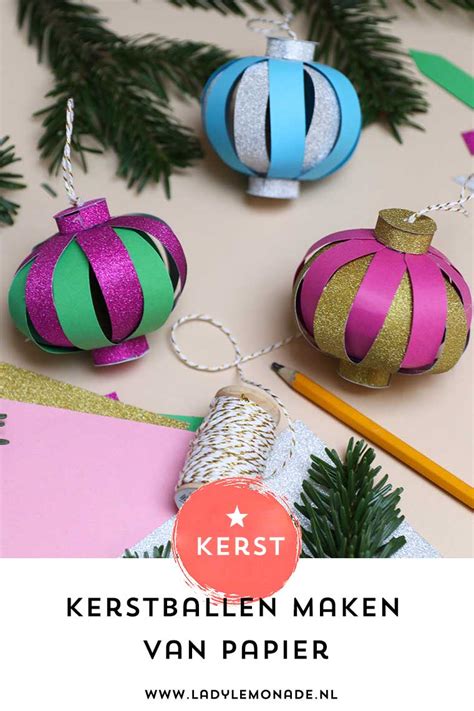 chanel kerstballen maken|Kerstballen maken van papier .